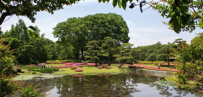 A view from the garden of the Eastern Imperial Palace