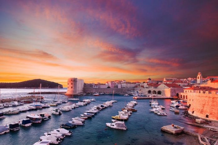 Yacht port in Dubrovnik