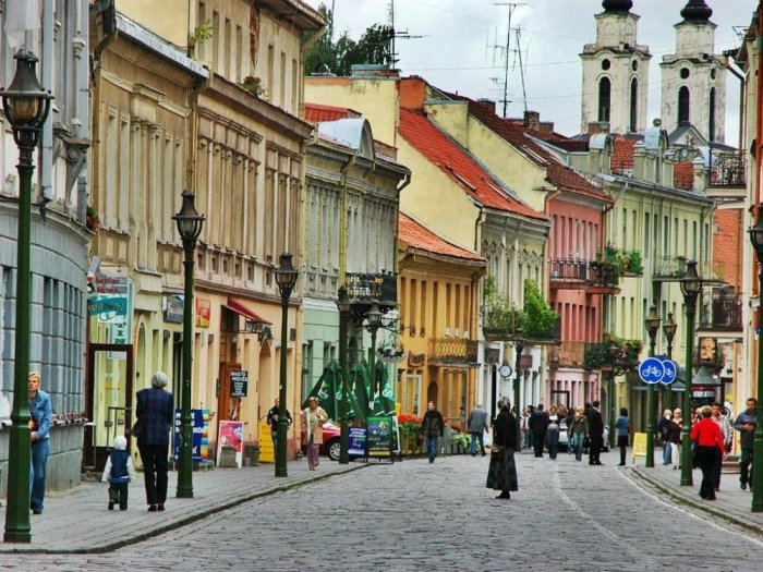 The charm of the old town in Vilnius