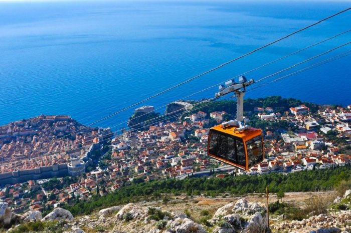 Cable car fun in Dubrovnik