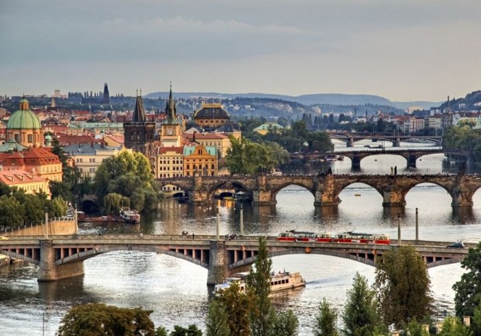 Charming beauty in Prague