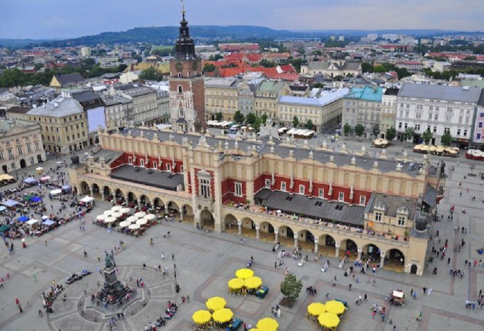The main market square in Poland