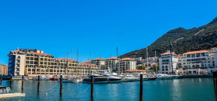 Yacht port in Gibraltar.
