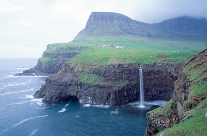 The scenic nature of the Faroe Islands