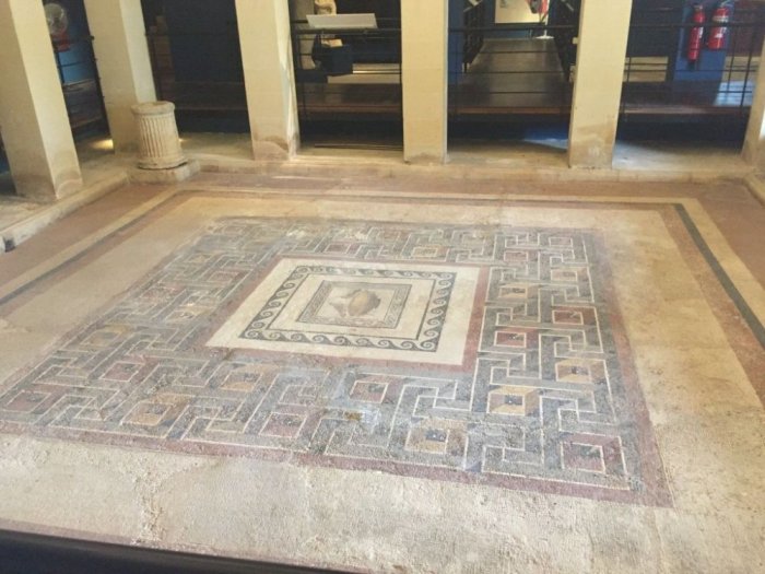 Ancient mosaic in the Romen estate