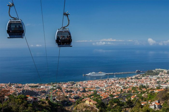 Cable car ride to Funchal