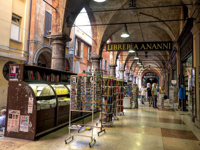 The historic arches are a distinctive feature of the city of Bologna
