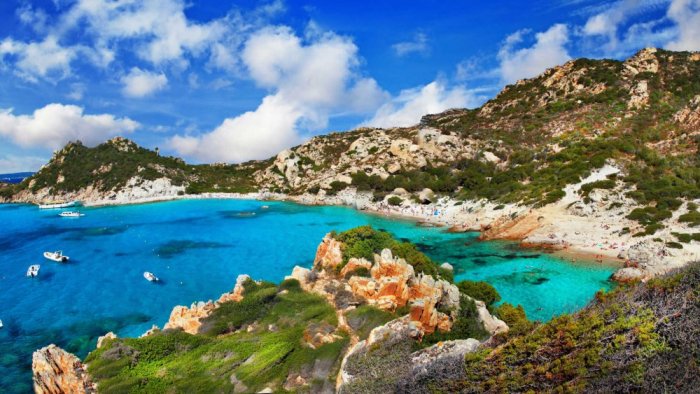     Sardinia beaches are famous for their clear waters that look like a mixture of shades of blue and green