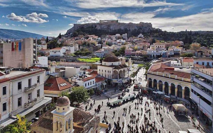 Tourist attractions in Athens Greece