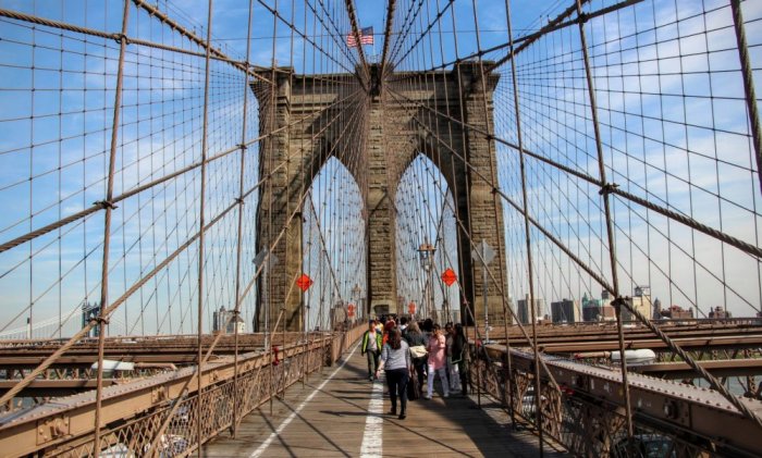    Brooklyn Bridge is one of the most important landmarks of New York
