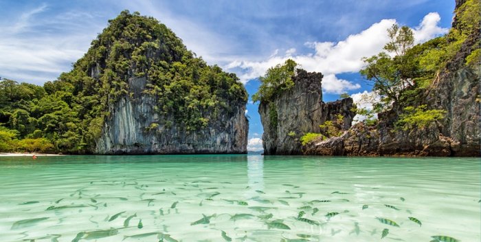 Phuket Island is famous for its many scenic natural areas and charming tourist beaches