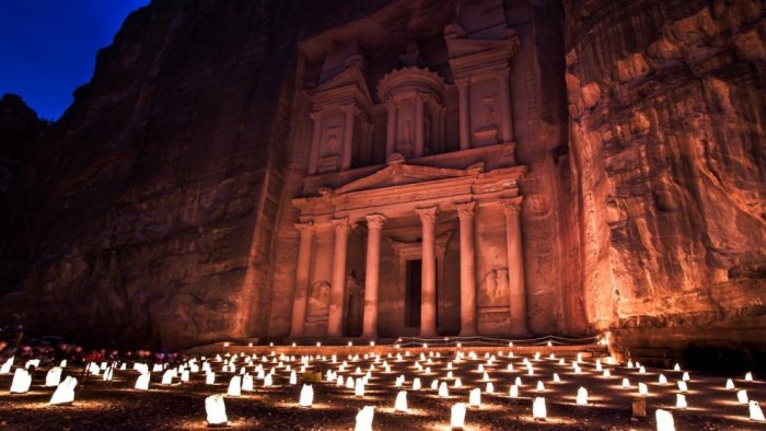 Petra is a historical city located in Ma'an Governorate in southern Jordan