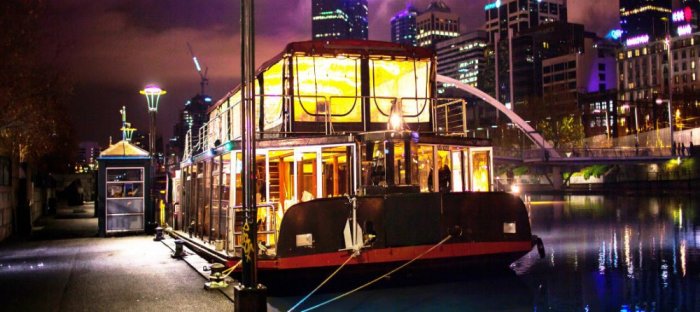 Have dinner on the Yarra River boat