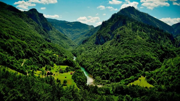 The scenic mountain scenes of Montenegro