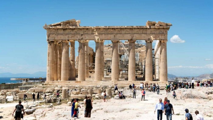 The most important monuments in the Acropolis of Athens