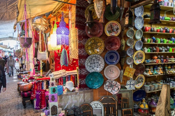 Historic markets in Morocco