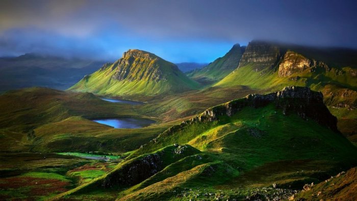 Isle of Skye, which includes many pools of water such as the pool of natural nymphs
