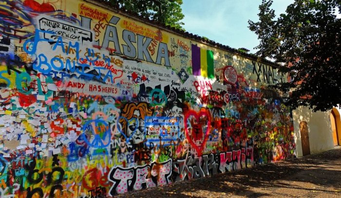     John Lennon's Graffiti Wall