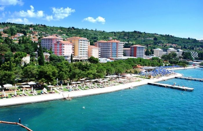 View from Portorož beach