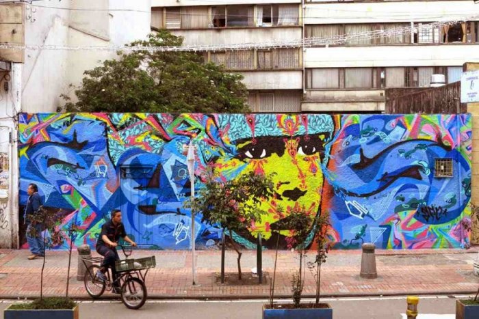 Graffiti is everywhere in Bogotá