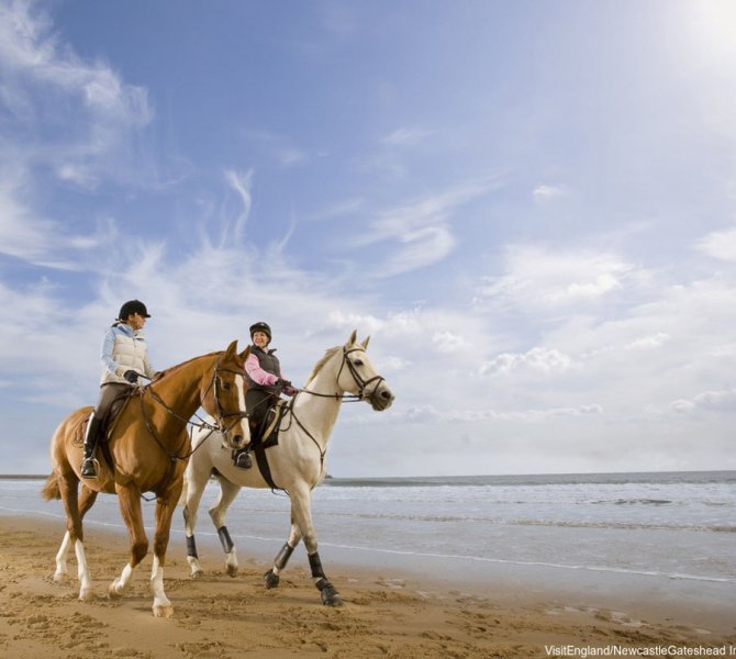 One of the highlights of Wales is horse riding on the beach