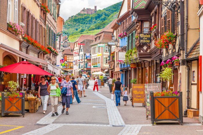     The villages are more German than French in the French Alsace region