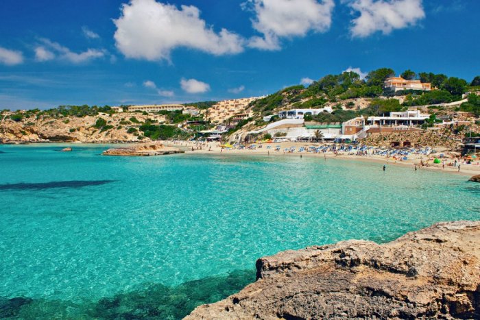 The splendor of the water in Ibiza