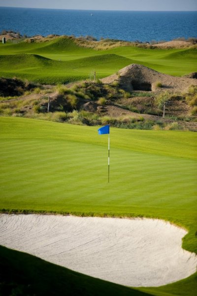 Oman's only golf course with 18 holes in The Wave, Muscat