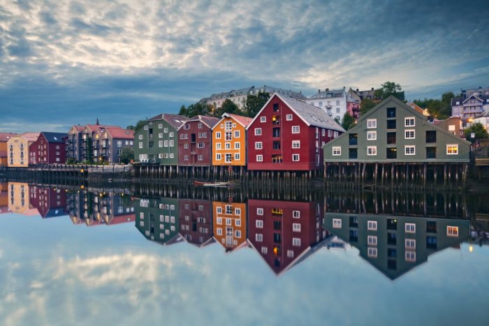 The beautiful city of Trondheim