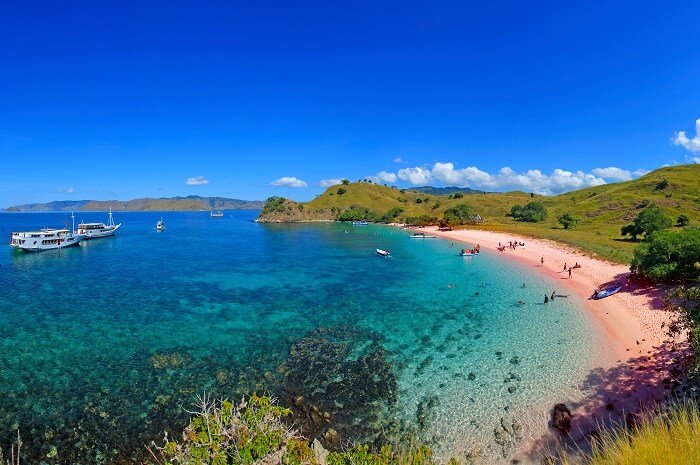 Beaches of Komodo Island in Indonesia.