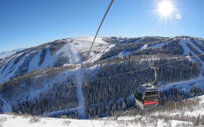A scene from the Park City Mountain Resort in Utah, USA.