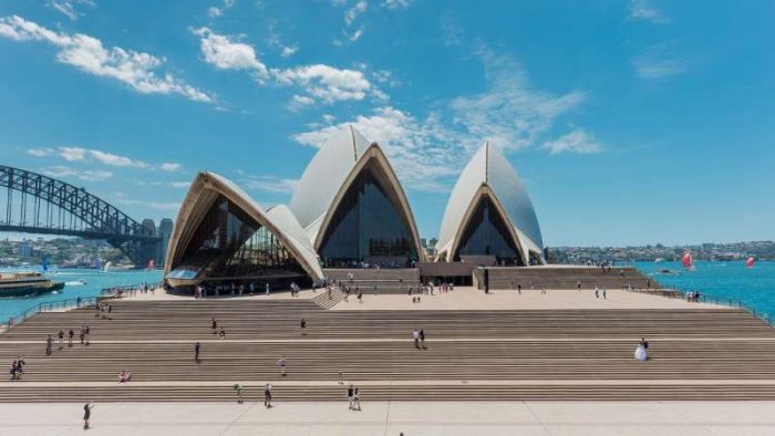 From the opera house.