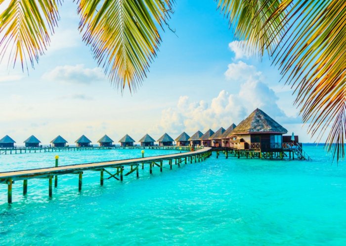 Upscale resorts in the Maldives