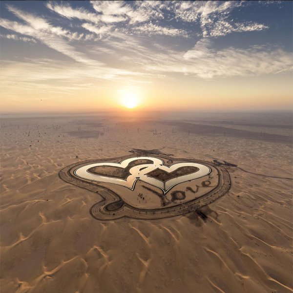 Lake of hearts and love .. New Dubai