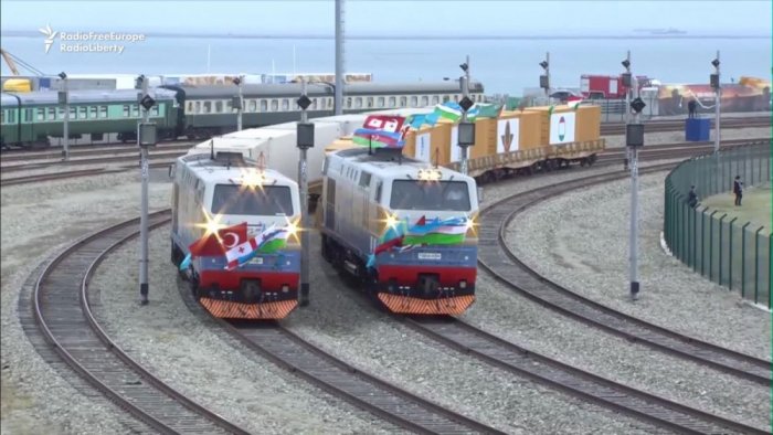 You can reach Azerbaijan by train from Georgia
