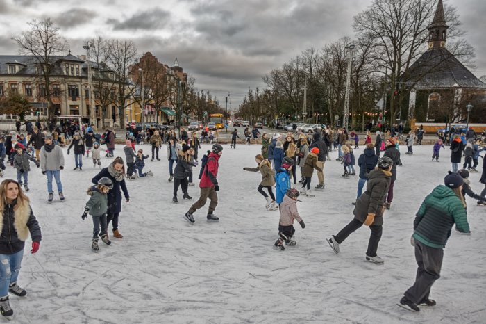 Ice Skating in the Frederiksberg Gardens