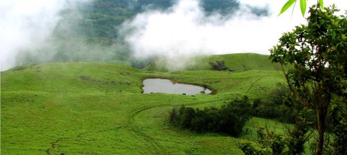One of the natural wonders of Wayanad, India is the Chimbra Peak Mountain and the surrounding area