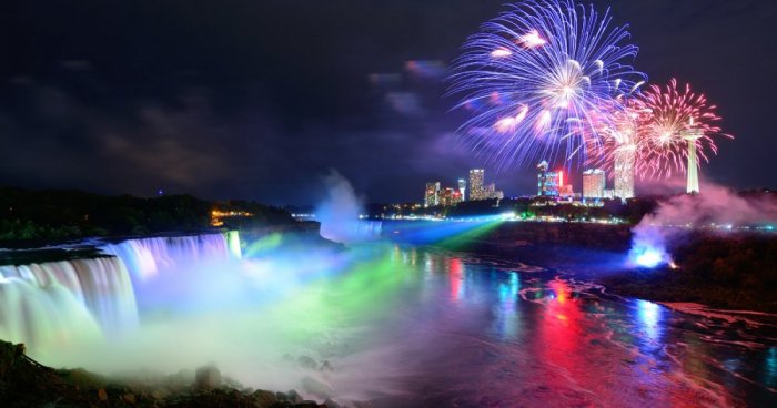 Enchanting view of Niagara Falls