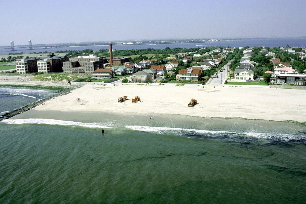 Rockaway Beach attracts many visitors during the warm months