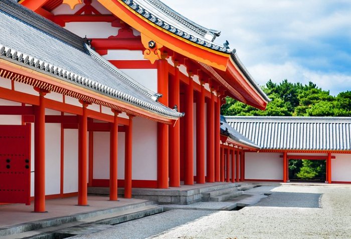 From the royal palace in Kyoto