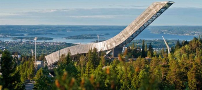 From the Ski Museum and Holmenkollen Tower.