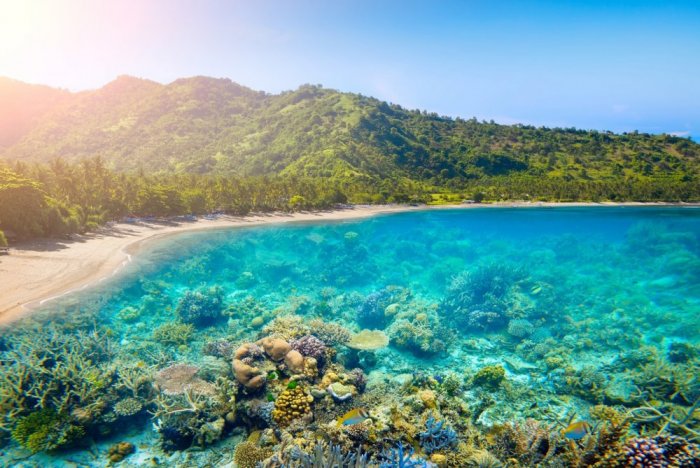 Wonderful beach destinations in Indonesia, Lombok island, very close to East Bali