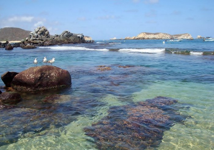 Bahia San Agustin is one of the most famous bays of the Huatulco region