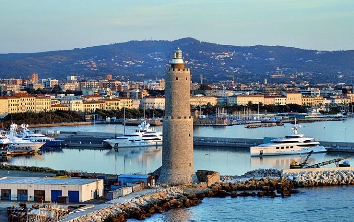 The port of Livorno