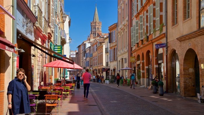 Tourist places in Toulouse, France, which is the capital of the southwestern region of France on the banks of the Garonne River