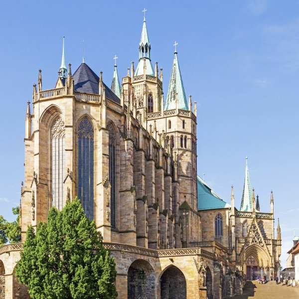Erfurt Cathedral remains one of the most beautiful historical monuments in the city