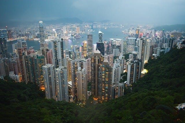 A scene from Hong Kong