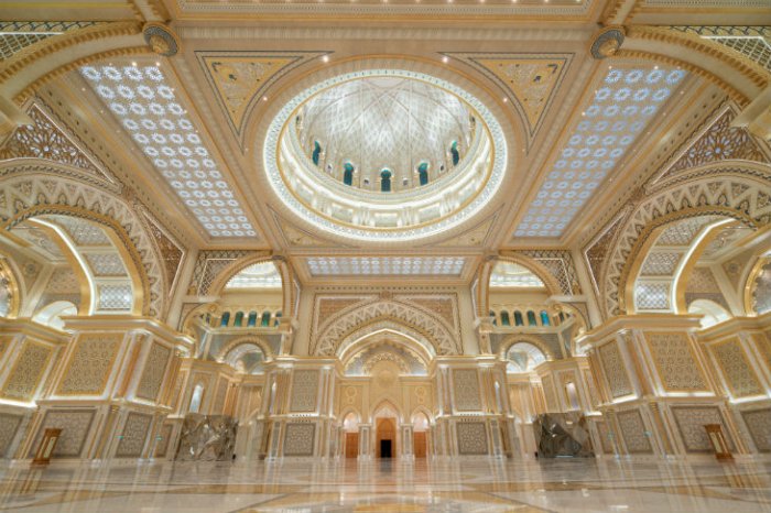 Qasr Al-Watan is a unique architectural edifice that embodies the march of progress in the United Arab Emirates