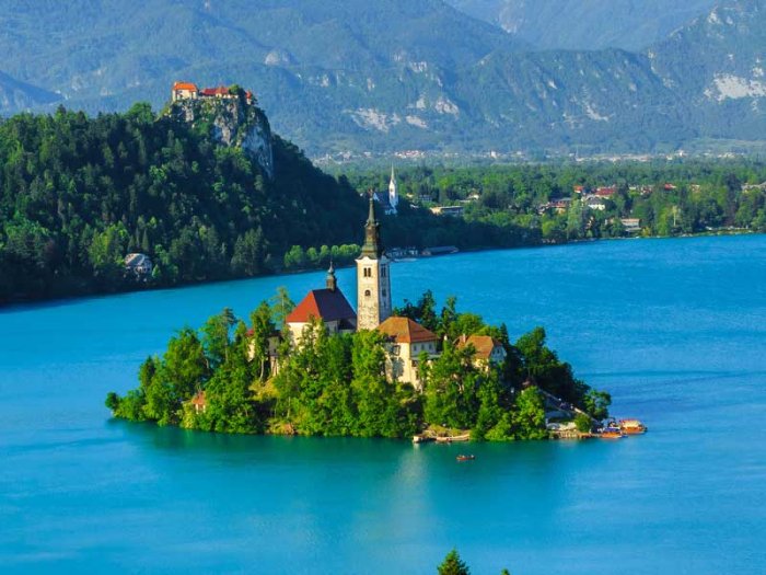 Enchanting scenery in Bled