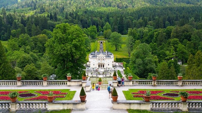 View from the Linderhof Palace